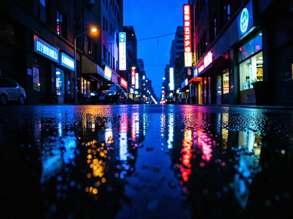 Wet Asphalt as Mirror